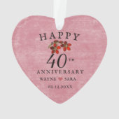 40周年記念結婚ルビージュエル オーナメント (裏面)