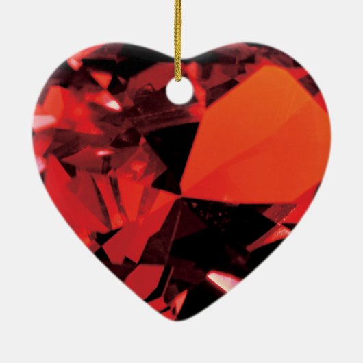 40周年記念結婚ルビーセラミックオーナメント セラミックオーナメント (裏面)