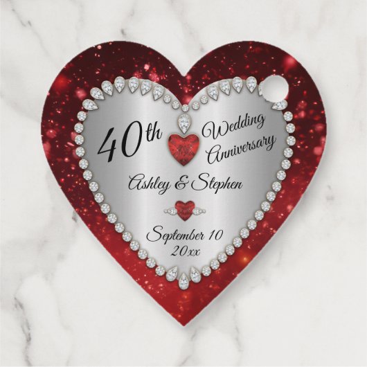 40周年記念結婚ルビーダイヤモンド フェイバータグ (裏面)