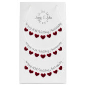 40周年記念結婚ルビーハートスモール抱き枕 スモールペーパーバッグ (裏面)