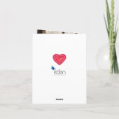 40周年記念結婚ルビーラブが強い カード (裏面)