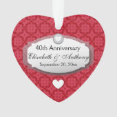 40周年記念結婚ルビーレッドZ06 オーナメント (正面)