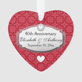 40周年記念結婚ルビーレッドZ06 オーナメント