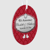 40周年記念結婚ルビーレッドZ06 オーナメント (正面)