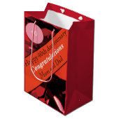 40周年記念結婚ルビー ミディアムペーパーバッグ (正面アングル)