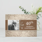 40周年記念結婚式写真招待状 招待状 (スタンド正面)