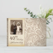 40周年記念結婚式　写真招待状 招待状 (スタンド正面)