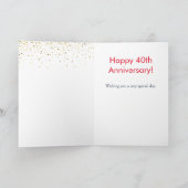 40周年記念結婚応援リングや輪 カード (内部)