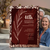 40周年記念結婚招待状アーユニークト