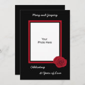 40周年記念結婚招待状写真 招待状 (正面/裏面)