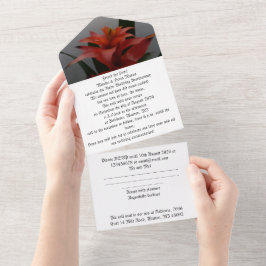 40周年記念結婚招待状ruby オールインワン招待状