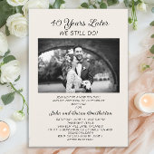 40周年記念結婚更新写真 招待状