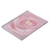 40周年記念結婚本ピンクローズ ノートブック (左側)