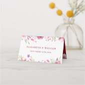 40周年記念結婚水カラーバラ プレイスカード (裏面)