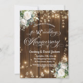 40周年記念結婚的ストリングラ素朴イト 招待状 (正面)