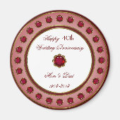 40周年記念結婚磁石 マグネット (正面)