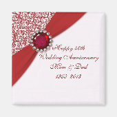 40周年記念結婚磁石 マグネット (正面)