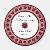 40周年記念結婚磁石 マグネット (正面)