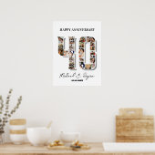 40周年記念結婚第40回写真コラージュ ポスター (キッチン)