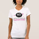 40周年記念結婚蝶の贈り物 Tシャツ (正面)