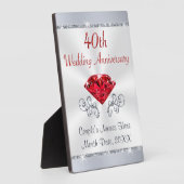 40周年記念結婚贈り物、家族へ|過去記事 フォトプラーク (側面)