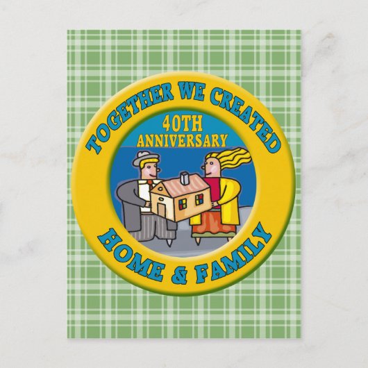 40周年記念結婚贈り ポストカード (正面)