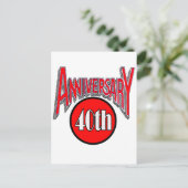 40周年記念結婚贈り ポストカード (スタンド正面)
