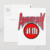 40周年記念結婚贈り ポストカード (正面/裏面)