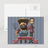 40周年記念結婚贈り ポストカード (正面/裏面)