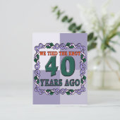 40周年記念結婚贈り ポストカード (スタンド正面)