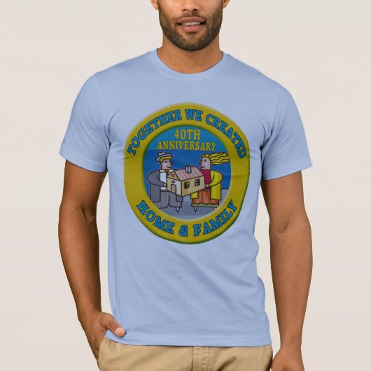 40周年記念結婚贈り Tシャツ (正面)