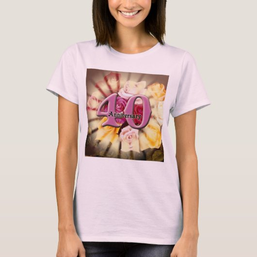 40周年記念結婚贈り Tシャツ (正面)
