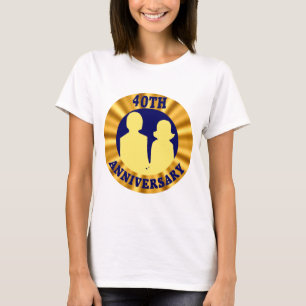 40周年記念結婚贈り Tシャツ