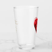 40周年記念結婚赤バラハートエレガント タンブラーグラス (右)