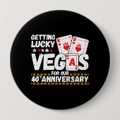 40周年記念結婚- Cooles Las Vegas Trip 缶バッジ (正面)