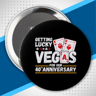 40周年記念結婚- Cooles Las Vegas Trip 缶バッジ