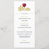 40周年記念結婚Aルビードゥお祝い メニュー (正面)