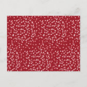 40周年記念結婚Rubyハート日付の保存 ポストカード (裏面)