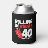 40周年記念40結婚した年ラスベガス旅行 缶クーラー (缶正面)