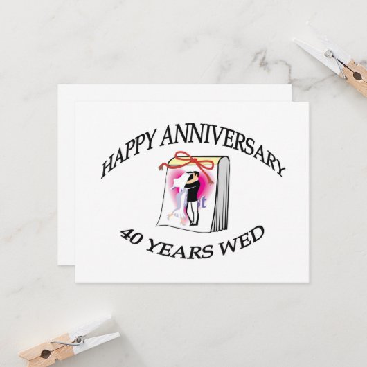 40周年記念 カード (正面/裏面インサイチュ)