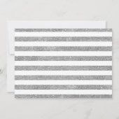 40周年記念 フォト付き - サファイアブルー シルバー 招待状 (裏面)