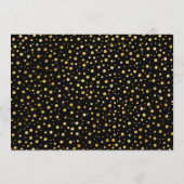 40周年記念 フォト付き - ブラック ゴールド 招待状 (裏面)