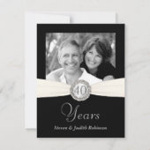 40周年記念 – ポケフェイクットスタイル – 小 招待状 (正面)