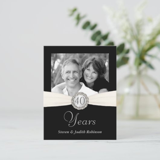 40周年記念 – ポケフェイクットスタイル – 小 招待状 (スタンド正面)