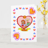 40周年記念 - ルビー カード (黄色い花)