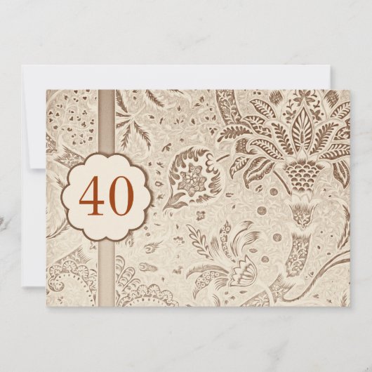 40周年記念 ヴィンテージ ラグジュアリー インビテーション (正面)