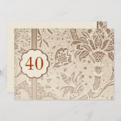 40周年記念 ヴィンテージ ラグジュアリー インビテーション (正面/裏面)