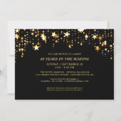 40周年記念・今の写真：黒と金ゴールド 招待状 (裏面)