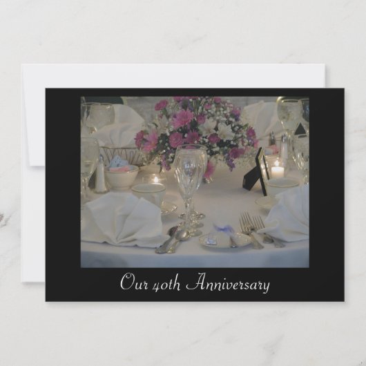40周年記念 招待状 (正面)