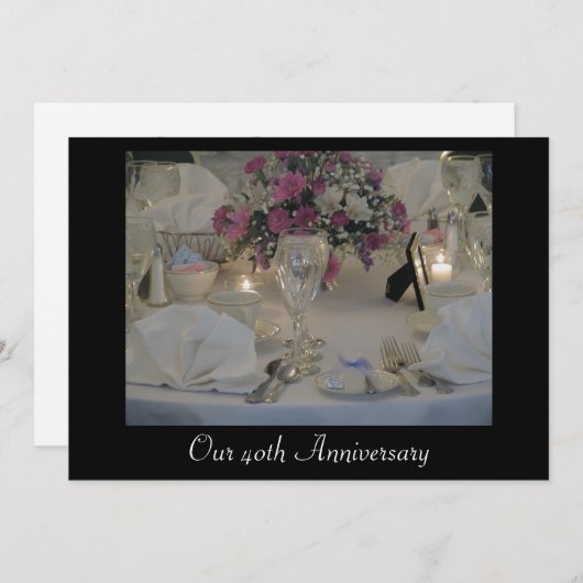 40周年記念 招待状 (正面/裏面)